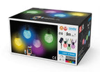 9M LED Outdoor Smart Garden Solar String Lights Festoon Lights with 25 Bulbs RGB Remote Control/APP Control