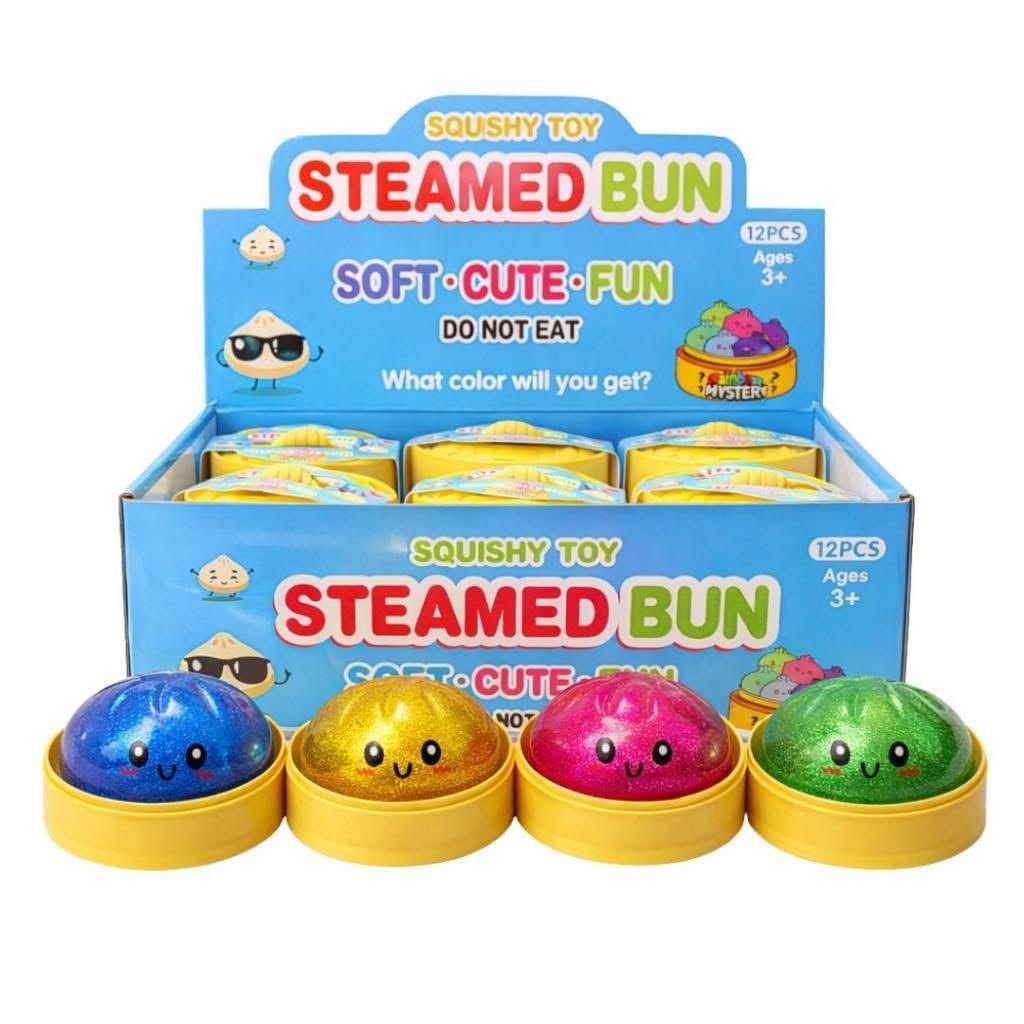 Large Glitter Squishy Steamed Bun Random Colour RRP £25 Our Price £5