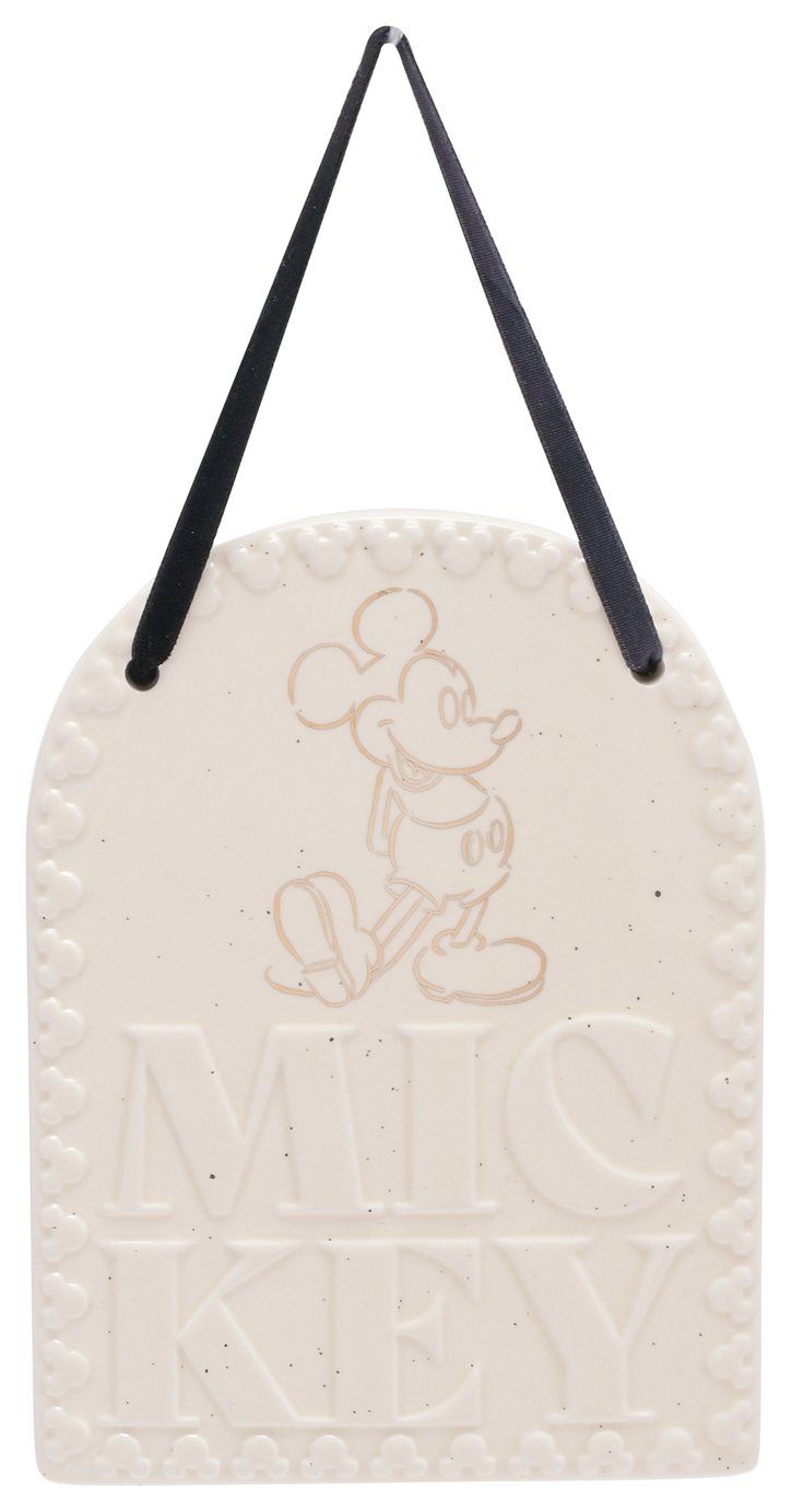 Disney - Mickey Mouse Ceramic Plaque RRP £12 Our Price £2