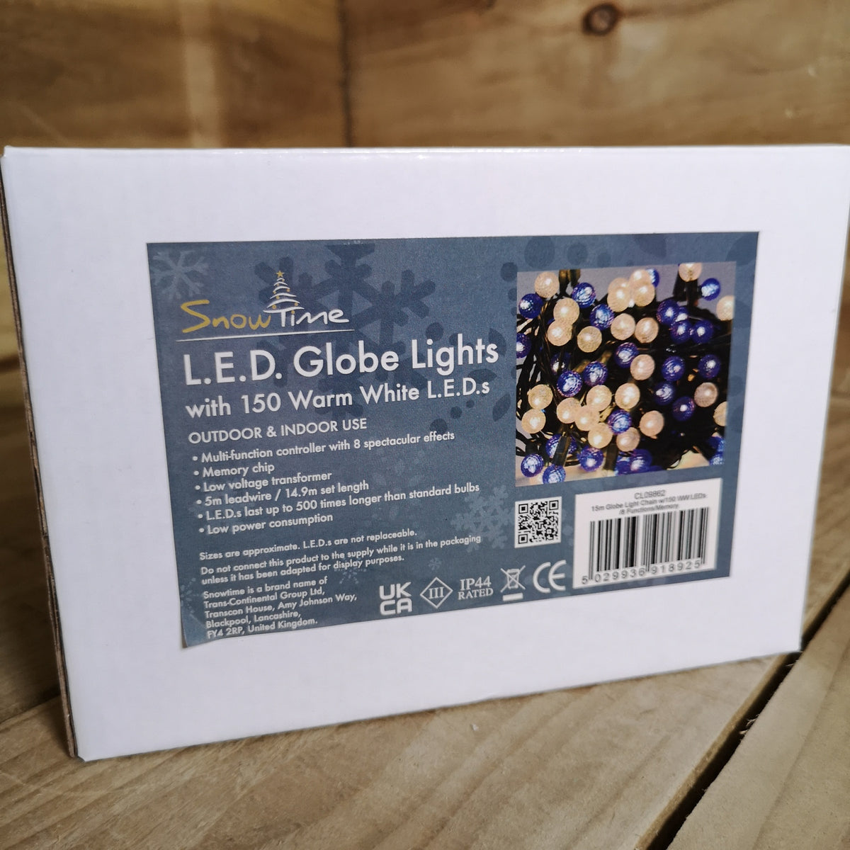 150 Warm LED Globe Christmas Light