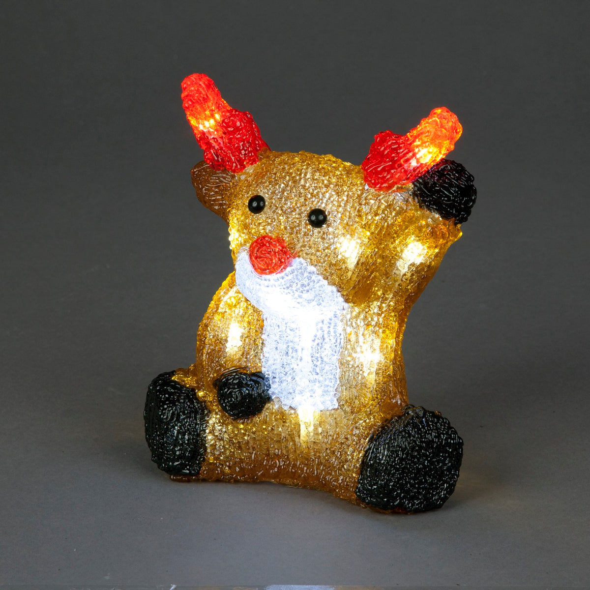 Mini Acrylic Illuminated Standing Reindeer