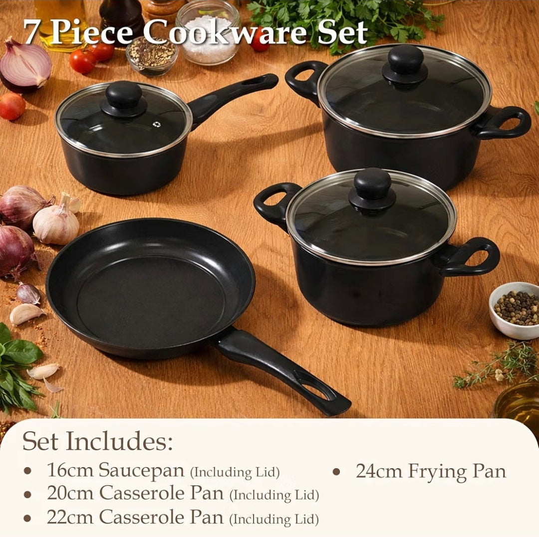 Carter & Clay 10 Piece Cookware Pots & Pans Starter Set