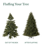 Snowtime 7ft Hazen Slim Blue Pine Pre-Lit Artificial Christmas Tree – 300 Warm White LEDs