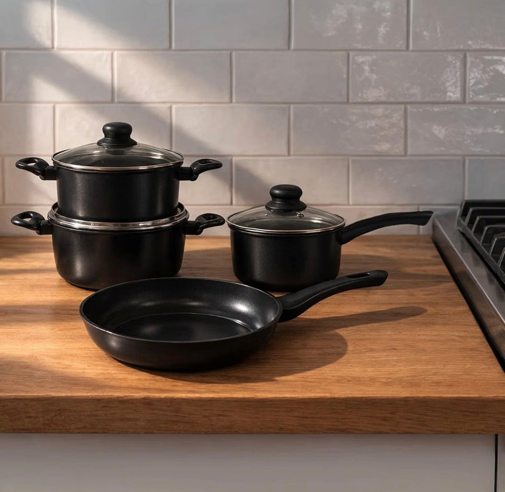 Carter & Clay 10 Piece Cookware Pots & Pans Starter Set