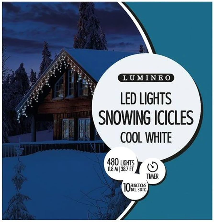 LED LIGHTS Snowing Icicles Cool White
