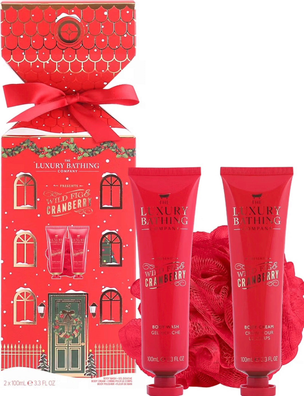The Luxury Bathing Company - Wild Fig & Cranberry Nourishing Favourites Gift Set - Vegan Friendly