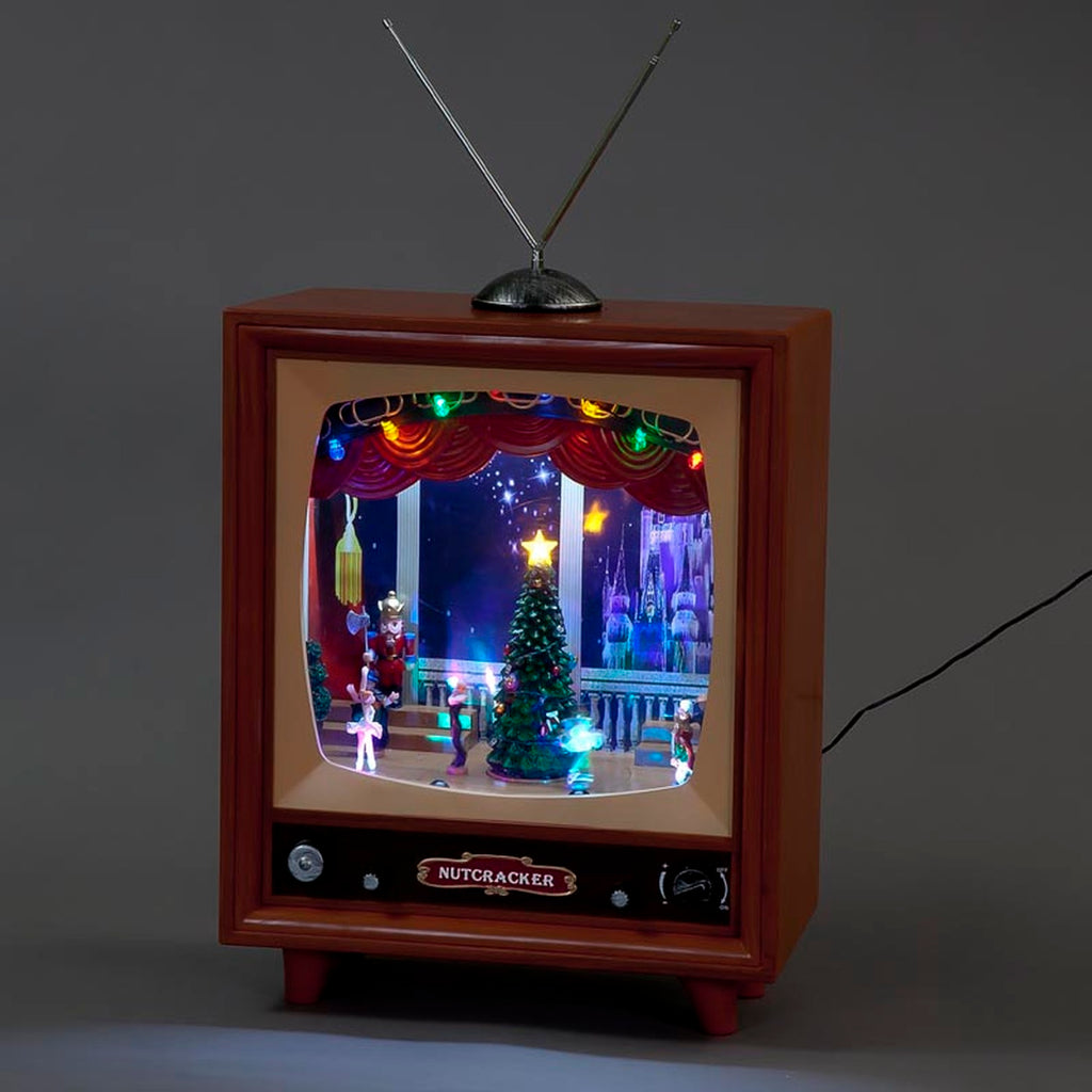 Snowtime LED Nutcracker Scene TV