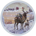Santa Round Wall Canvas