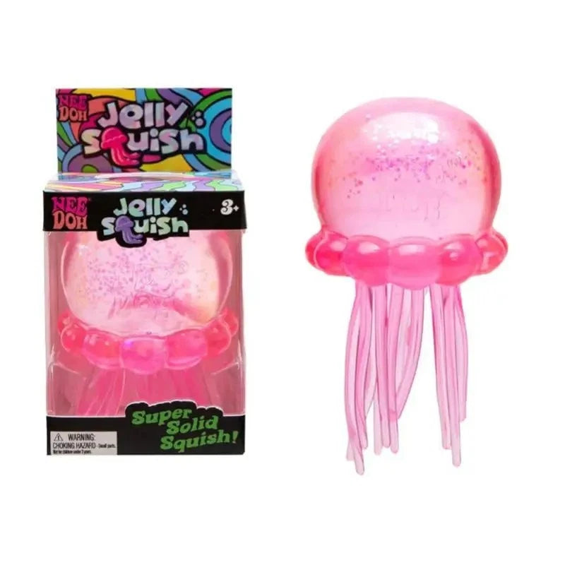 NeeDoh Jellyfish Jelly Squish (Large) (Colours may vary)