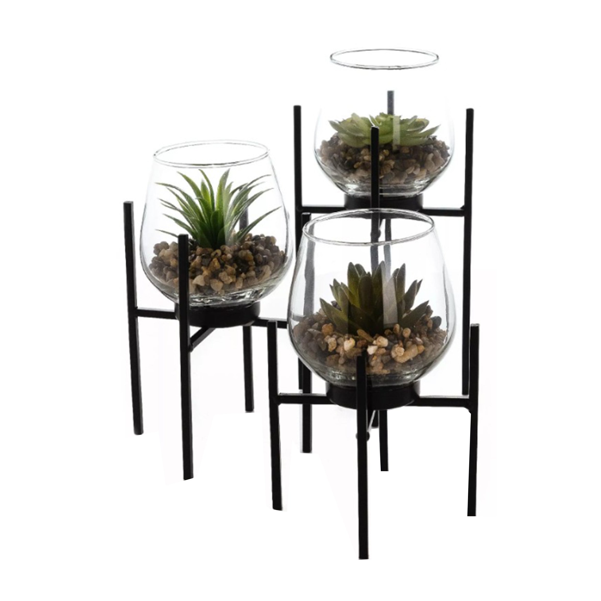 Hestia Home Collection - Set of 3 Faux Succulents RRP £19.95 Our Price £5