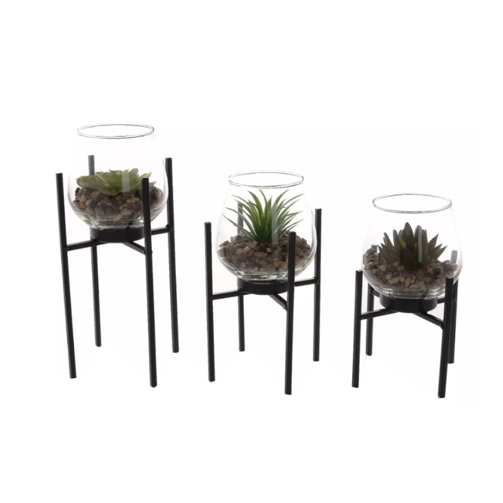 Hestia Home Collection - Set of 3 Faux Succulents RRP £19.95 Our Price £5