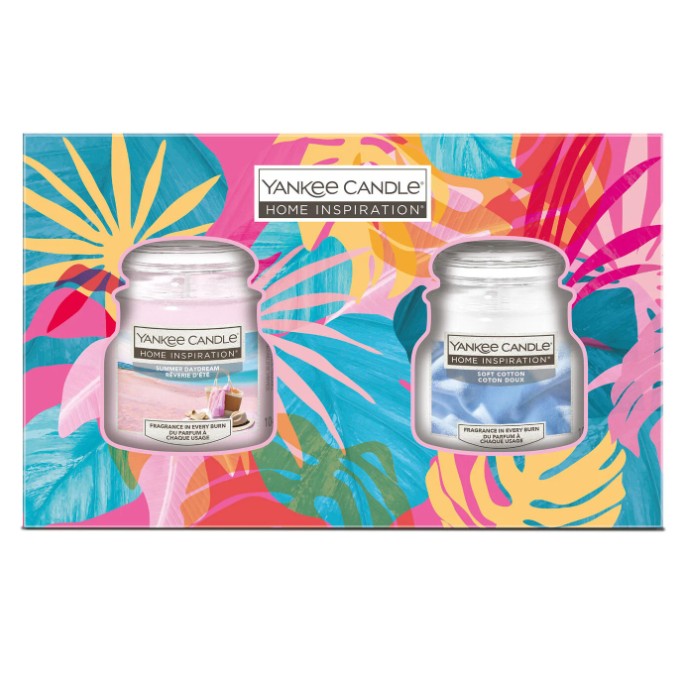 Yankee Candle Home Inspiration Summer Daydream & Soft Cotton Small Jars Gift Set RRP £16 Our Price £7